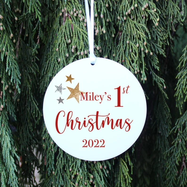 Personalised 1st Christmas Tree Decoration Monster Parties