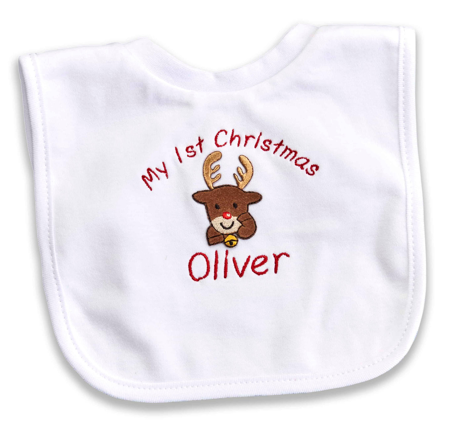 1st Christmas Personalised Bib