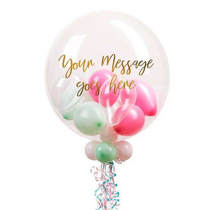 Personalised Bubble Balloon in a Box – Marshmallow