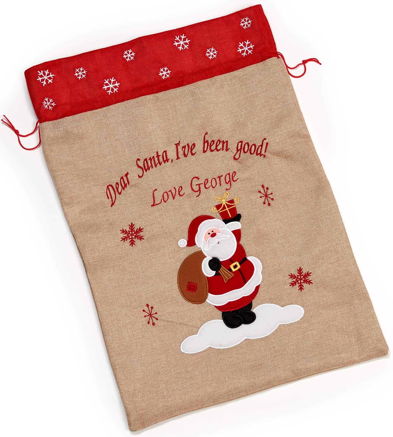 Dear Santa, I've Been Good! Personalised Christmas Sack - SALE