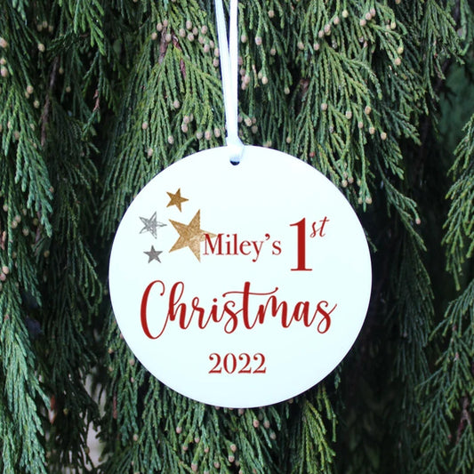 Personalised 1st Christmas Tree Decoration Monster Parties