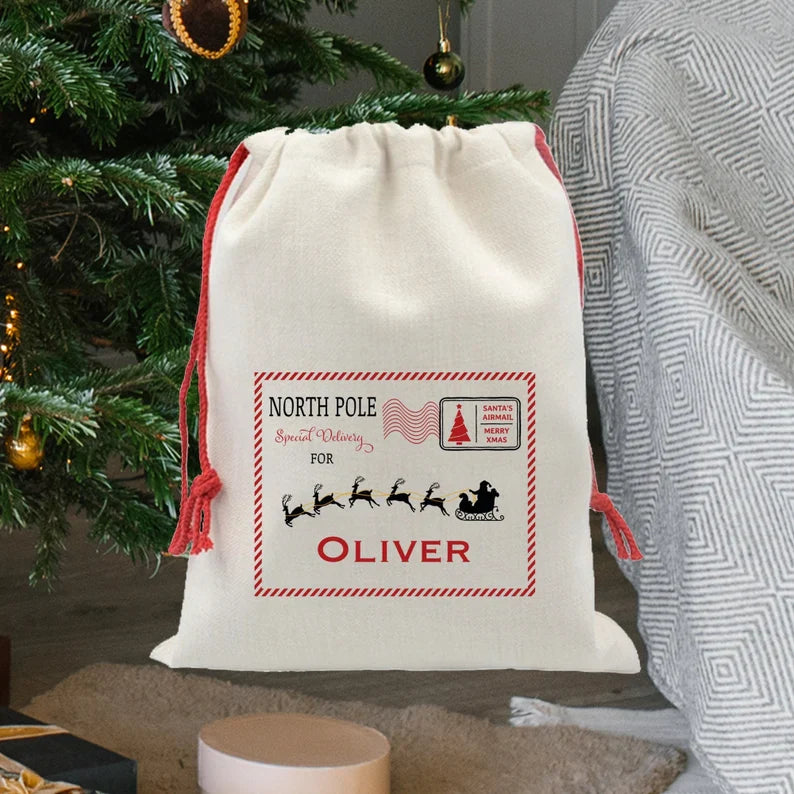 Personalised Special Delivery Santa Sack Monster Parties