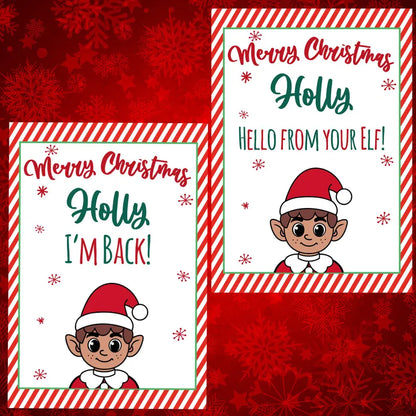 Personalised Elf Prop Activity Bundle