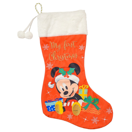 Disney Mickey Mouse My First Christmas Stocking - Personalised