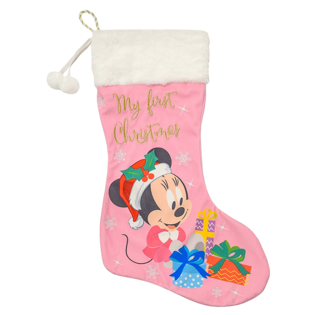 Disney Minnie Mouse My First Christmas Stocking - Personalised