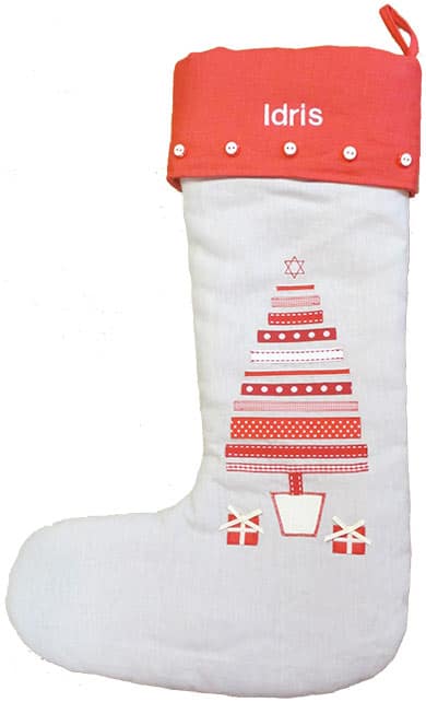 Christmas Tree Stocking – Personalised – Sale